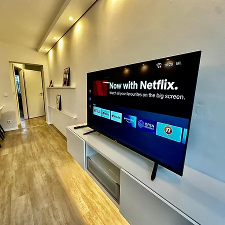 Moderne 3-zi, King-size Betten, Küche, Badewanne Apartamento