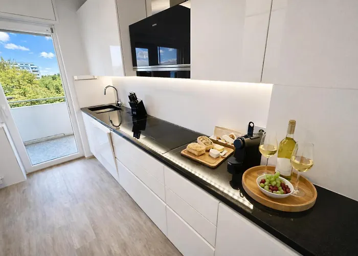 Appartamento Moderne 3-zi, King-size Betten, Kueche, Badewanne *